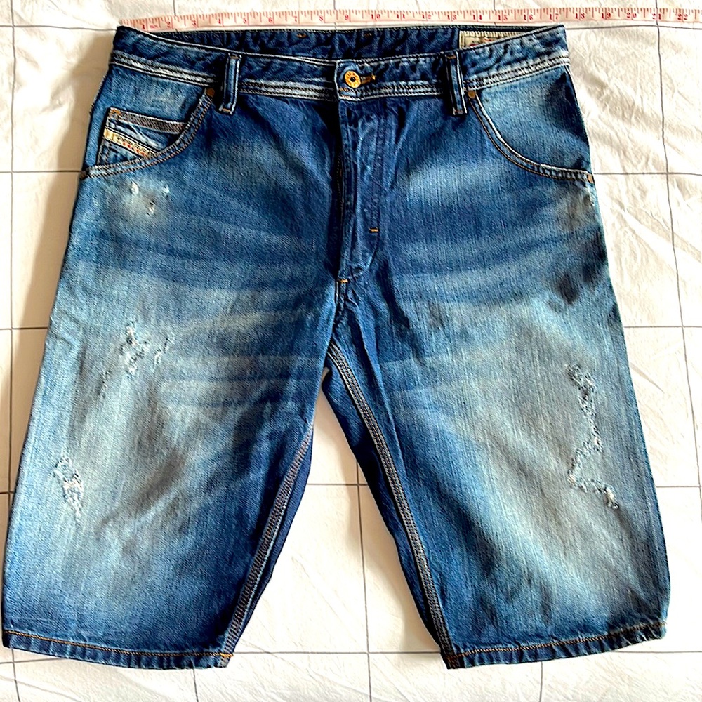 Diesel industry Indigo denim shorts🤤🩳 33x23